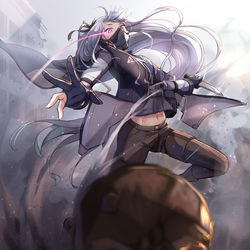 This is a pixiv picture whose title is Attack on ELID.