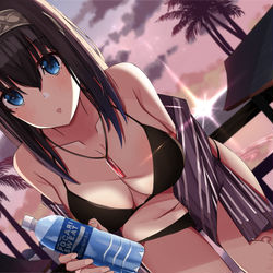 This is a pixiv picture whose title is 鷺沢文香.