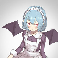 This is a pixiv picture whose title is メイド服姿のレミリア・スカーレット.