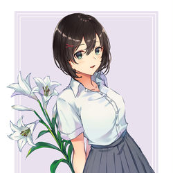 This is a pixiv picture whose title is 百合.