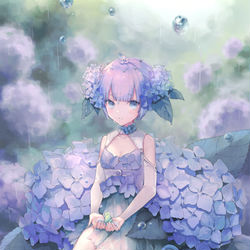 This is a pixiv picture whose title is あじさい.