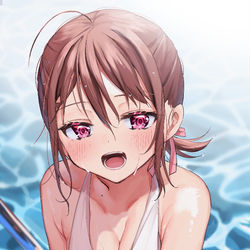 This is a pixiv picture whose title is はやく一緒に泳ご？.