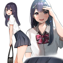 This is a pixiv picture whose title is 制服女の子.