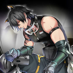 This is a pixiv picture whose title is 布洛卡.