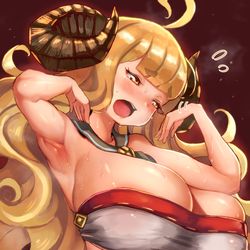 This is a pixiv picture whose title is 蒸しアニラ大盛り汗ダクで.