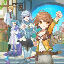 This is a pixiv picture whose title is 転生少女、運の良さだけで生き抜きます！.