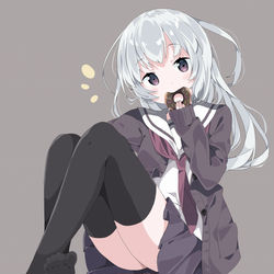 This is a pixiv picture whose title is もぐもぐ.