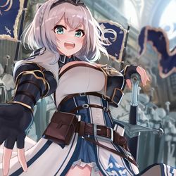 This is a pixiv picture whose title is 白銀騎士団へようこそ！.