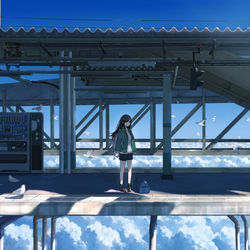 This is a pixiv picture whose title is crossroads.