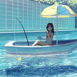 This is a pixiv picture whose title is プライベートプール.