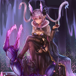 This is a pixiv picture whose title is 像我这样的阿卡林也黑化了.