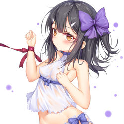 This is a pixiv picture whose title is 美游_睡衣.