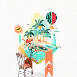 This is a pixiv picture whose title is テーブルタウン 7月.