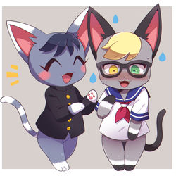 This is a pixiv picture whose title is あつ森LOG.