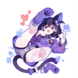 This is a pixiv picture whose title is 量子小猫正在运输香芋味雪糕.