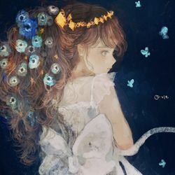 This is a pixiv picture whose title is 世界がぽつりと溢した言葉.