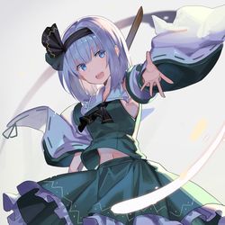 This is a pixiv picture whose title is 霊妖夢.