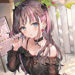 This is a pixiv picture whose title is 病みかわいいちゃん.