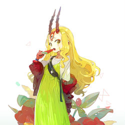 This is a pixiv picture whose title is 茨木童子ｘ椿.