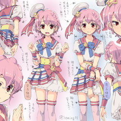 This is a pixiv picture whose title is 女装男子の体形どっちが好きですか？.