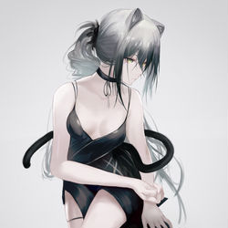 This is a pixiv picture whose title is 黑.