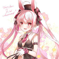This is a pixiv picture whose title is 2周年うさちゃん.