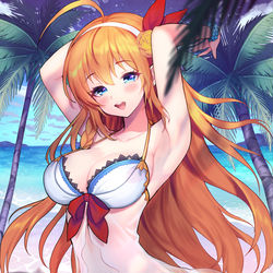 This is a pixiv picture whose title is 水着ペコリーヌ.