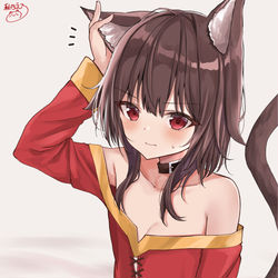 This is a pixiv picture whose title is 猫耳めぐみん.
