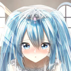 This is a pixiv picture whose title is マスター。ミク、綺麗ですか？.
