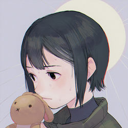 This is a pixiv picture whose title is 映像研.