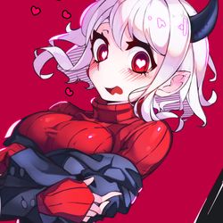 This is a pixiv picture whose title is fanart_ helltaker_modeus.