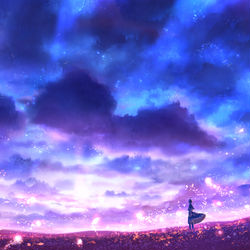 This is a pixiv picture whose title is 希光の息吹.