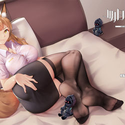 This is a pixiv picture whose title is 明日方舟 今日份的摄影工作 芙兰卡 正常版.