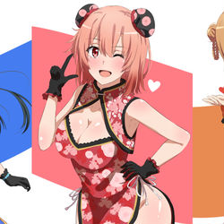 This is a pixiv picture whose title is チャイナドレス♡俺ガイル.