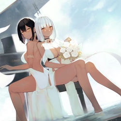 This is a pixiv picture whose title is Azur Lane 2nd Anniversary.