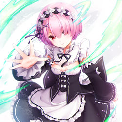 This is a pixiv picture whose title is ラム姉さま+.゜.