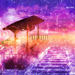 This is a pixiv picture whose title is 夕凪わたつみ駅.