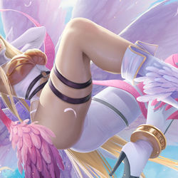 This is a pixiv picture whose title is Angewomon.