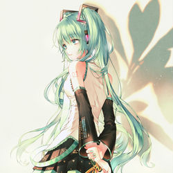 This is a pixiv picture whose title is 初音ミク.