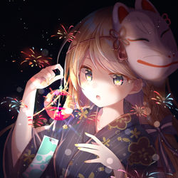 This is a pixiv picture whose title is 夏に散る花.