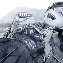 This is a pixiv picture whose title is とうとう倒れたか、これで静かになるな.