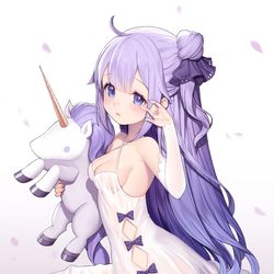 This is a pixiv picture whose title is 『眠い...』.