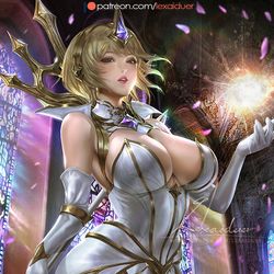 This is a pixiv picture whose title is Lux Elementalist_Preview.