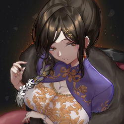 This is a pixiv picture whose title is 新衣装巴さん.