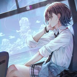 This is a pixiv picture whose title is 浅倉透.
