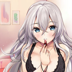 This is a pixiv picture whose title is make-up.