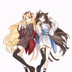 This is a pixiv picture whose title is ニャー？ニャー！.