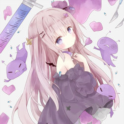 This is a pixiv picture whose title is 💜.