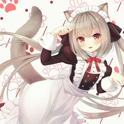 This is a pixiv picture whose title is 清楚ににゃん.
