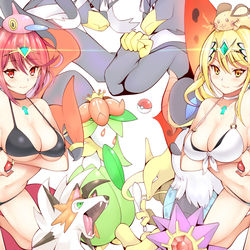This is a pixiv picture whose title is ホム×ヒカ×ポケ.